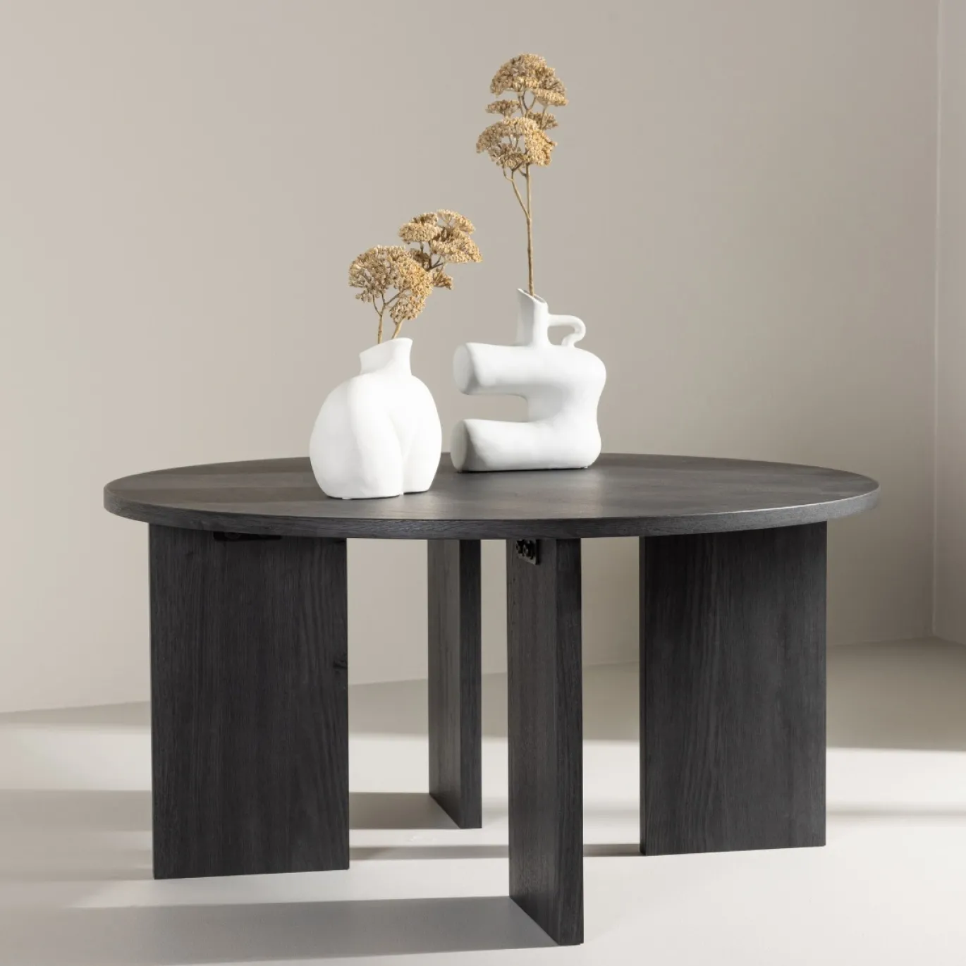 Fjôrd Salontafel Askerön ⌀80cm Zwart