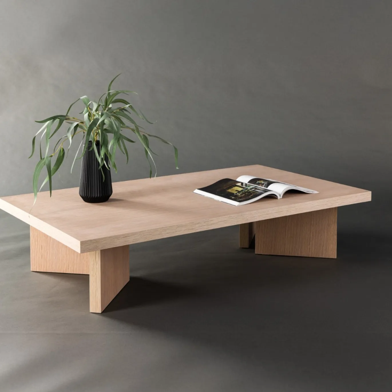 Fjôrd Salontafel Bassholmen Whitewash MDF