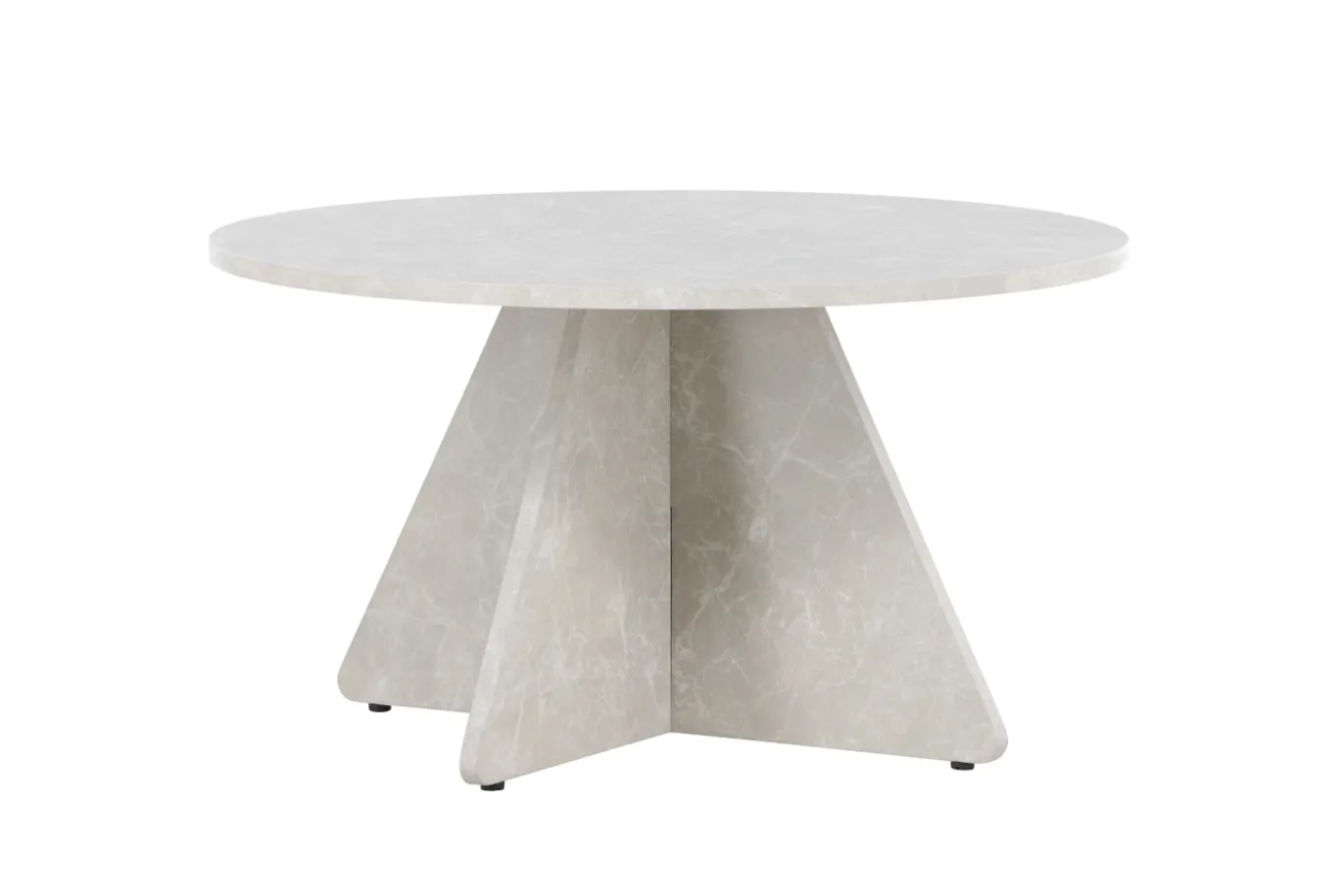 Fjôrd Salontafel Bootcut Beige ⌀80cm