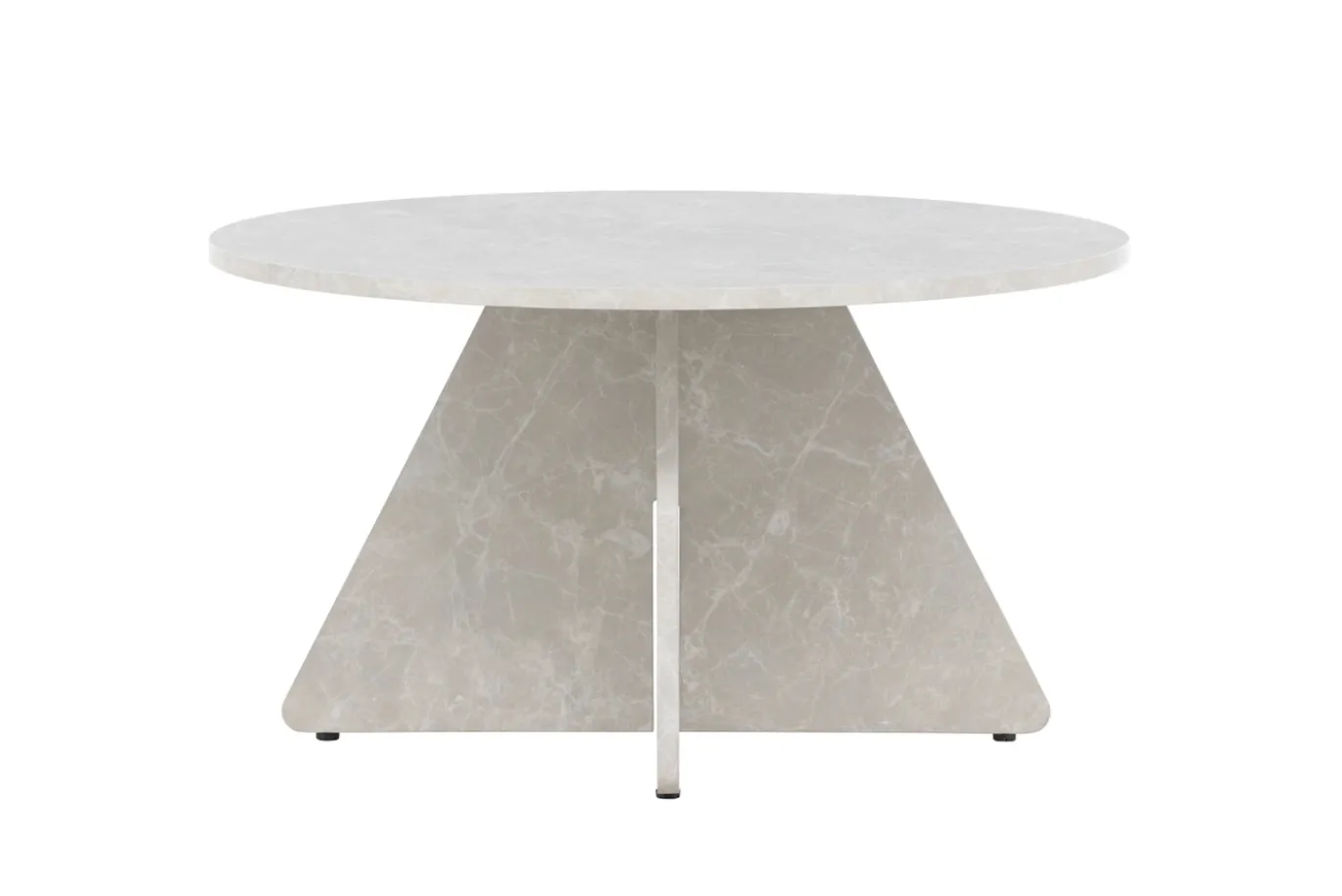 Fjôrd Salontafel Bootcut Beige ⌀80cm
