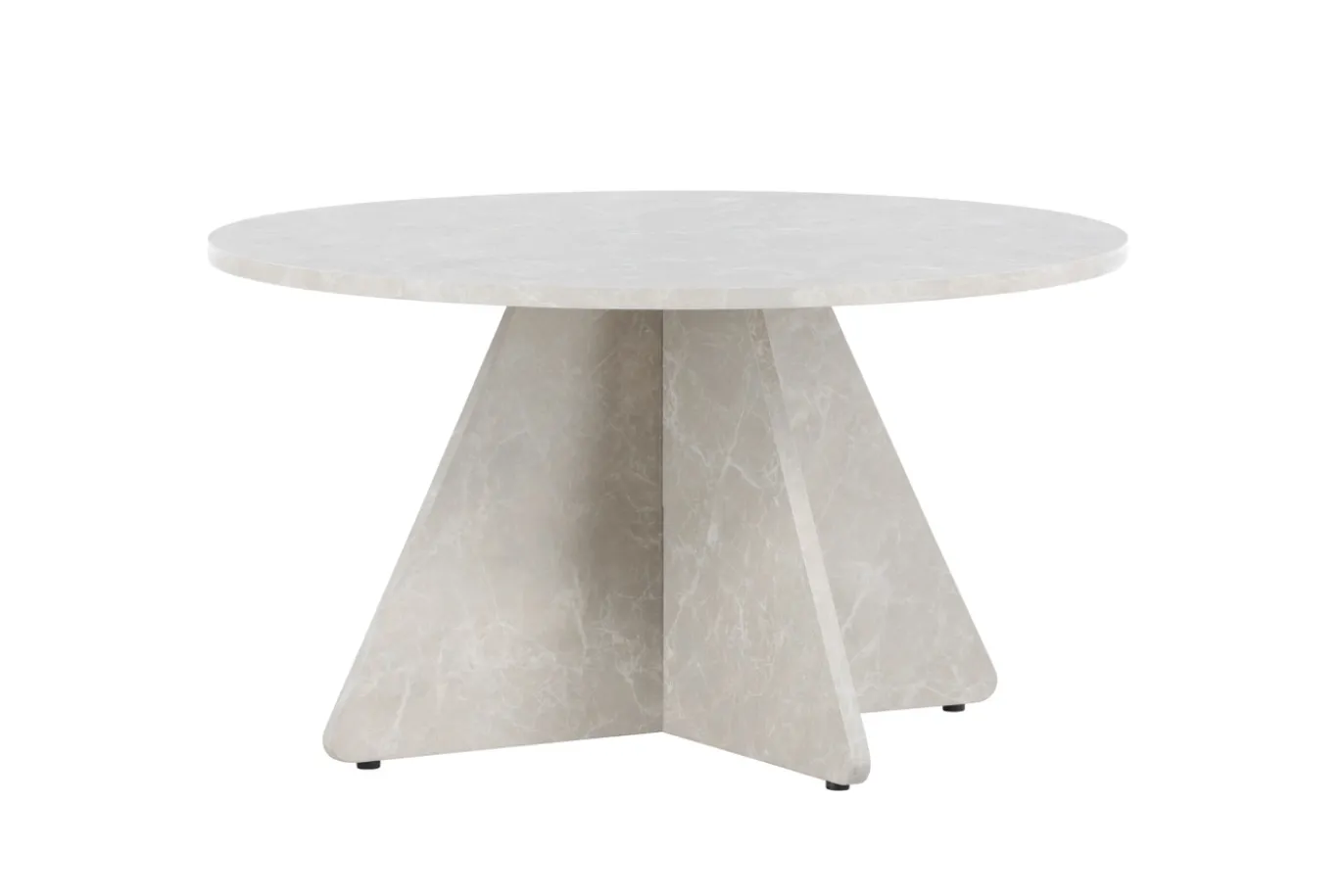 Fjôrd Salontafel Bootcut Beige ⌀80cm