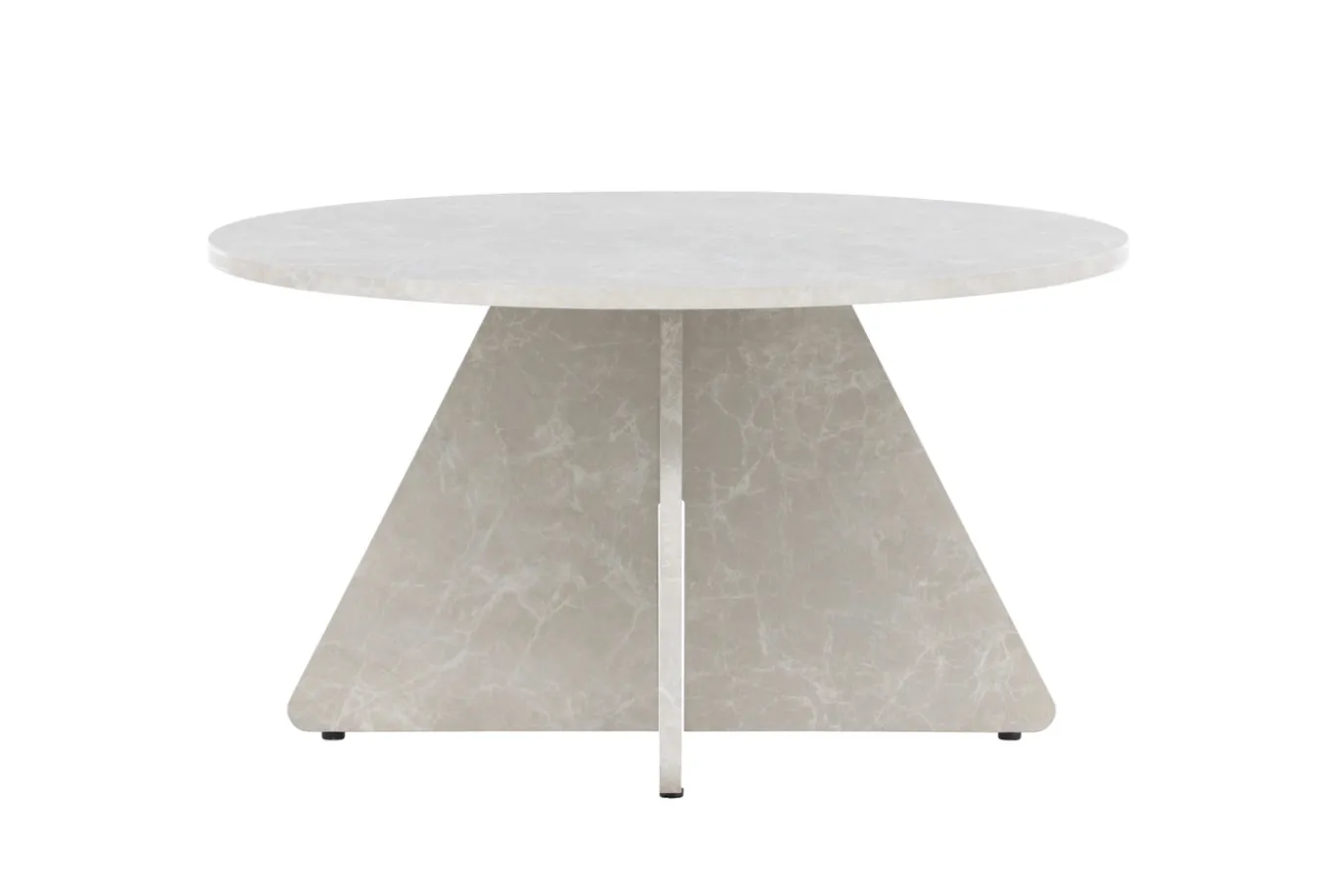 Fjôrd Salontafel Bootcut Beige ⌀80cm