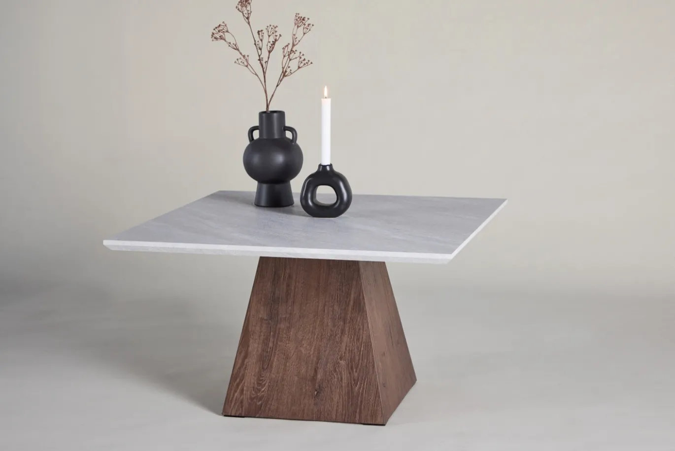 Fjôrd Salontafel Cael Lichtgrijs 80x80cm