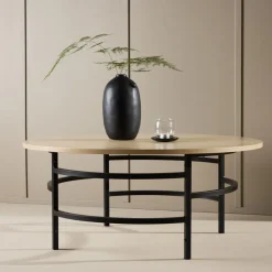 Fjôrd Salontafel Copenhagen Whitewash ⌀100cm