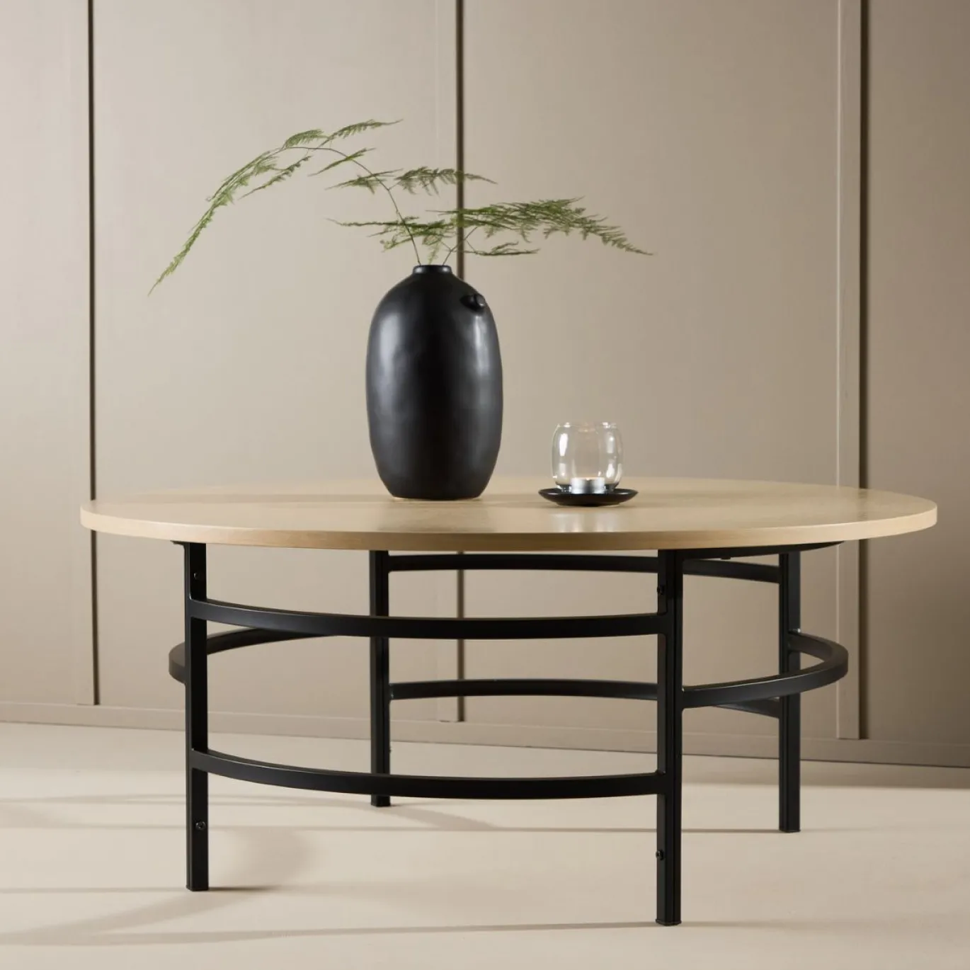 Fjôrd Salontafel Copenhagen Whitewash ⌀100cm