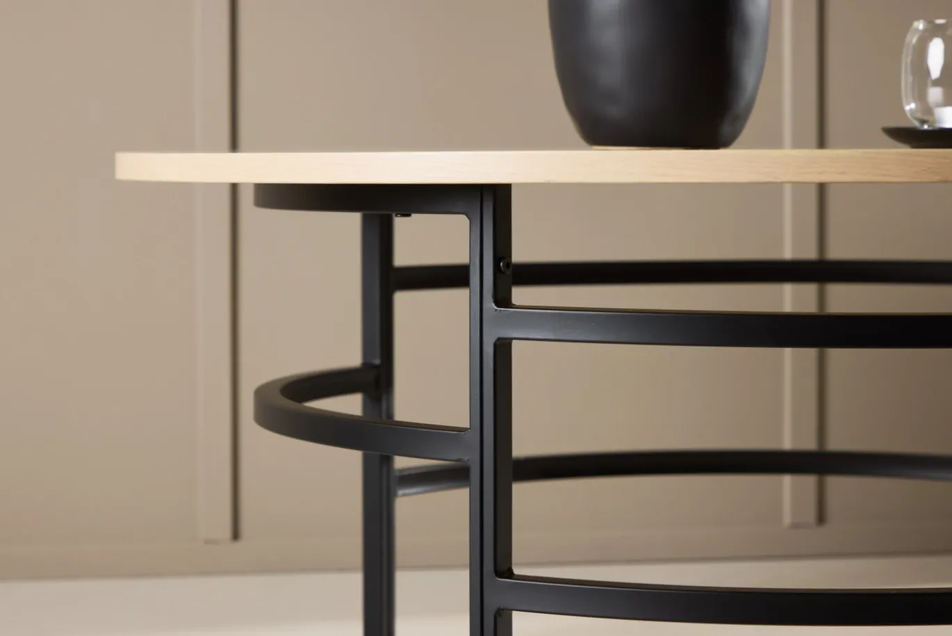 Fjôrd Salontafel Copenhagen Whitewash ⌀100cm