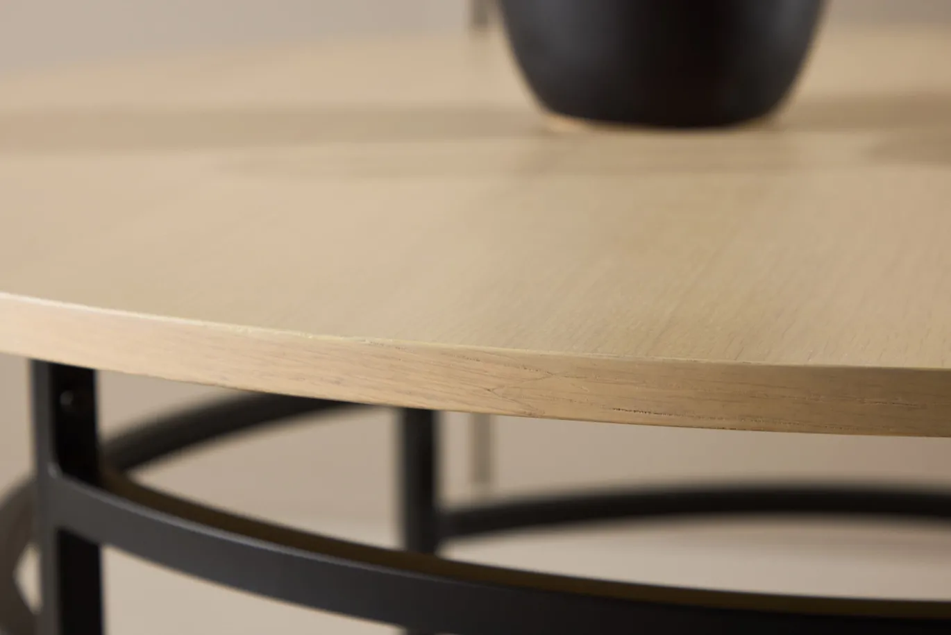 Fjôrd Salontafel Copenhagen Whitewash ⌀100cm