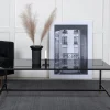 Fjôrd Salontafel Dipp Zwart 130cm Met Gouden Poot