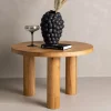 Fjôrd Salontafel Duxbury Naturel Rubberhout Ø60cm