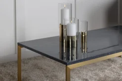 Fjôrd Salontafel Estelle Grijs Marmer Brass 120cm