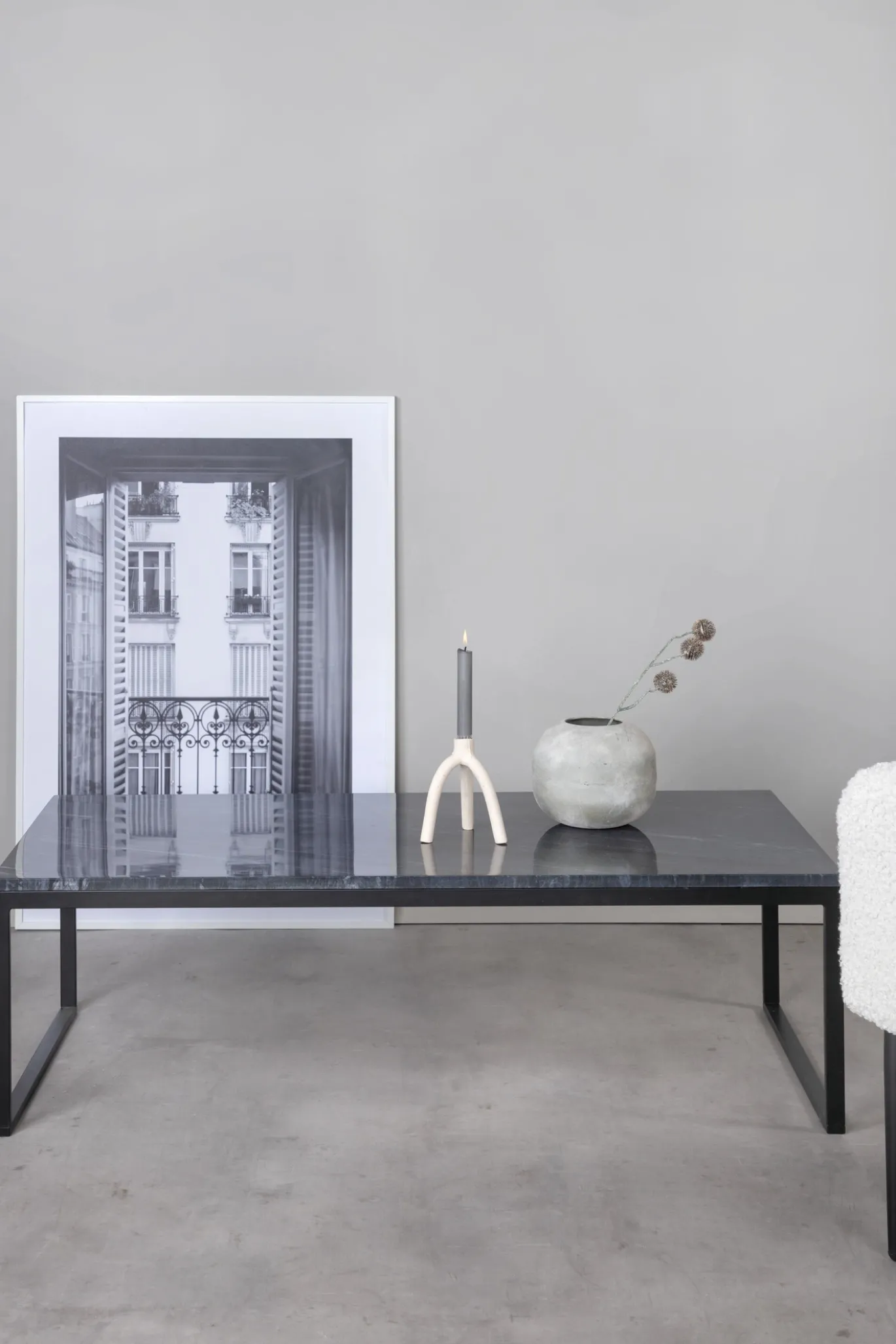 Fjôrd Salontafel Estelle 120x60x36cm Grijs Marmer