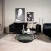 Fjôrd Salontafel Falsterbo Rond Glass Zwart