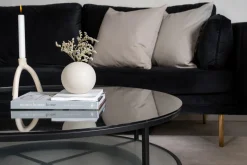 Fjôrd Salontafel Falsterbo Rond Glass Zwart