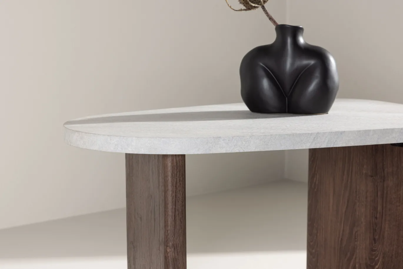Fjôrd Salontafel Grönvik 70x45cm Mokka Betonlook