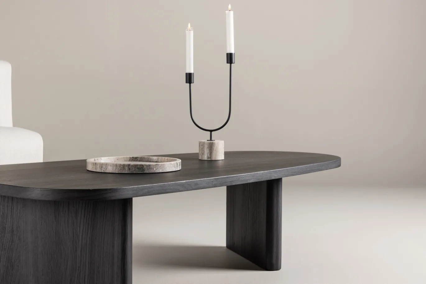 Fjôrd Salontafel Grönvik 130x65cm Zwart