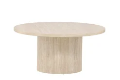 Fjôrd Salontafel Härön Beige Travertinlook ⌀80cm
