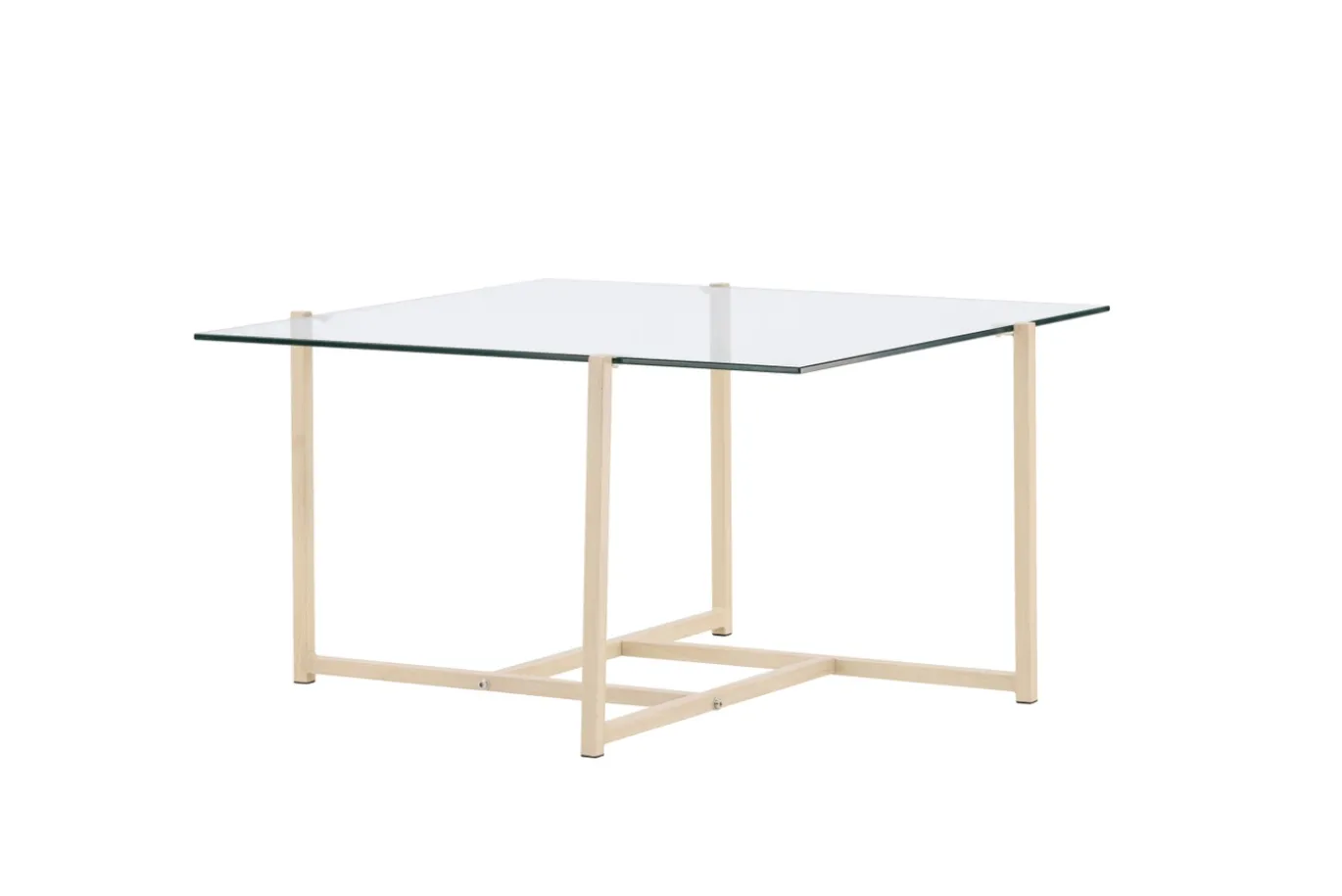 Fjôrd Salontafel Hybrid Glas/Naturel 80x80cm
