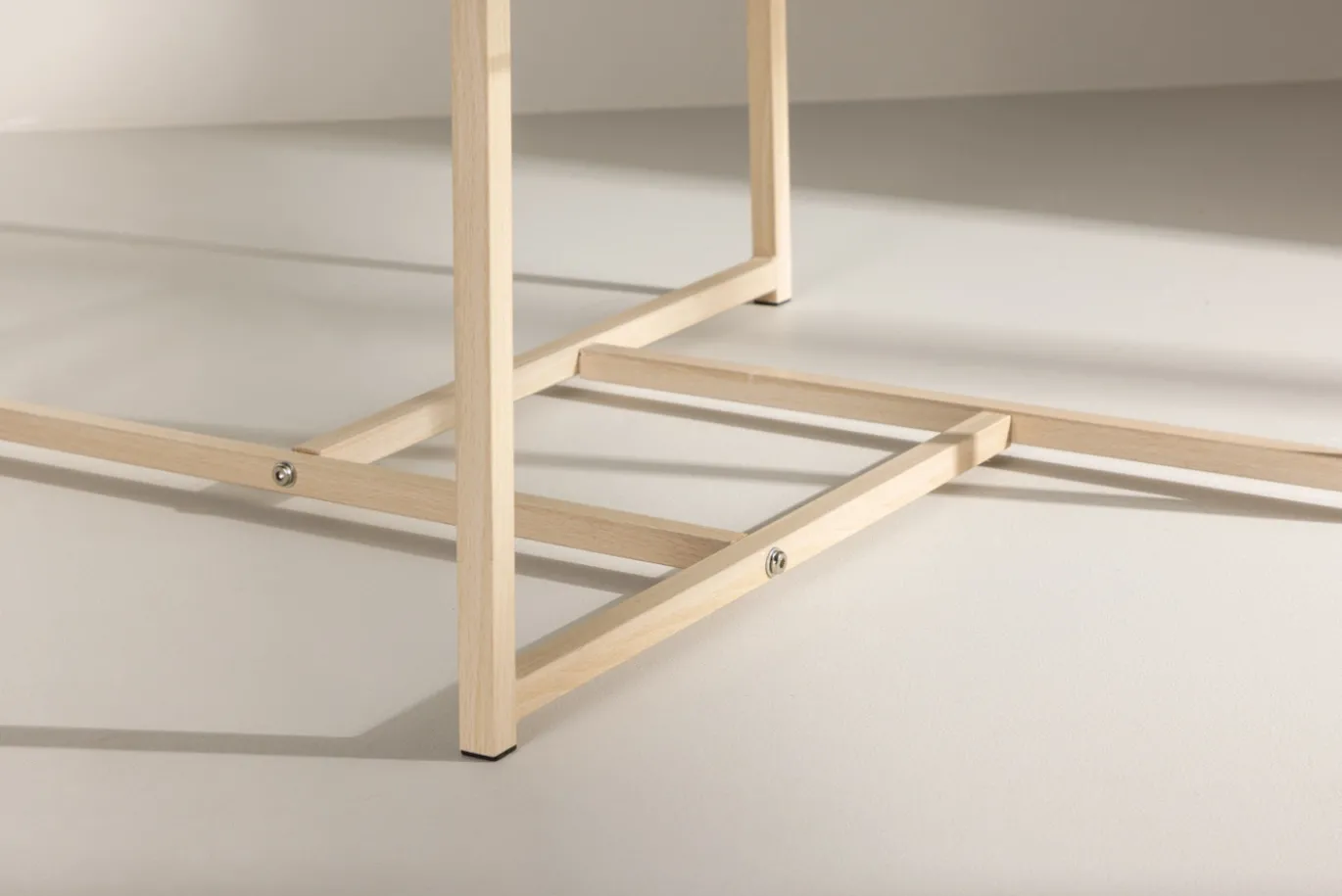 Fjôrd Salontafel Hybrid Glas/Naturel 80x80cm