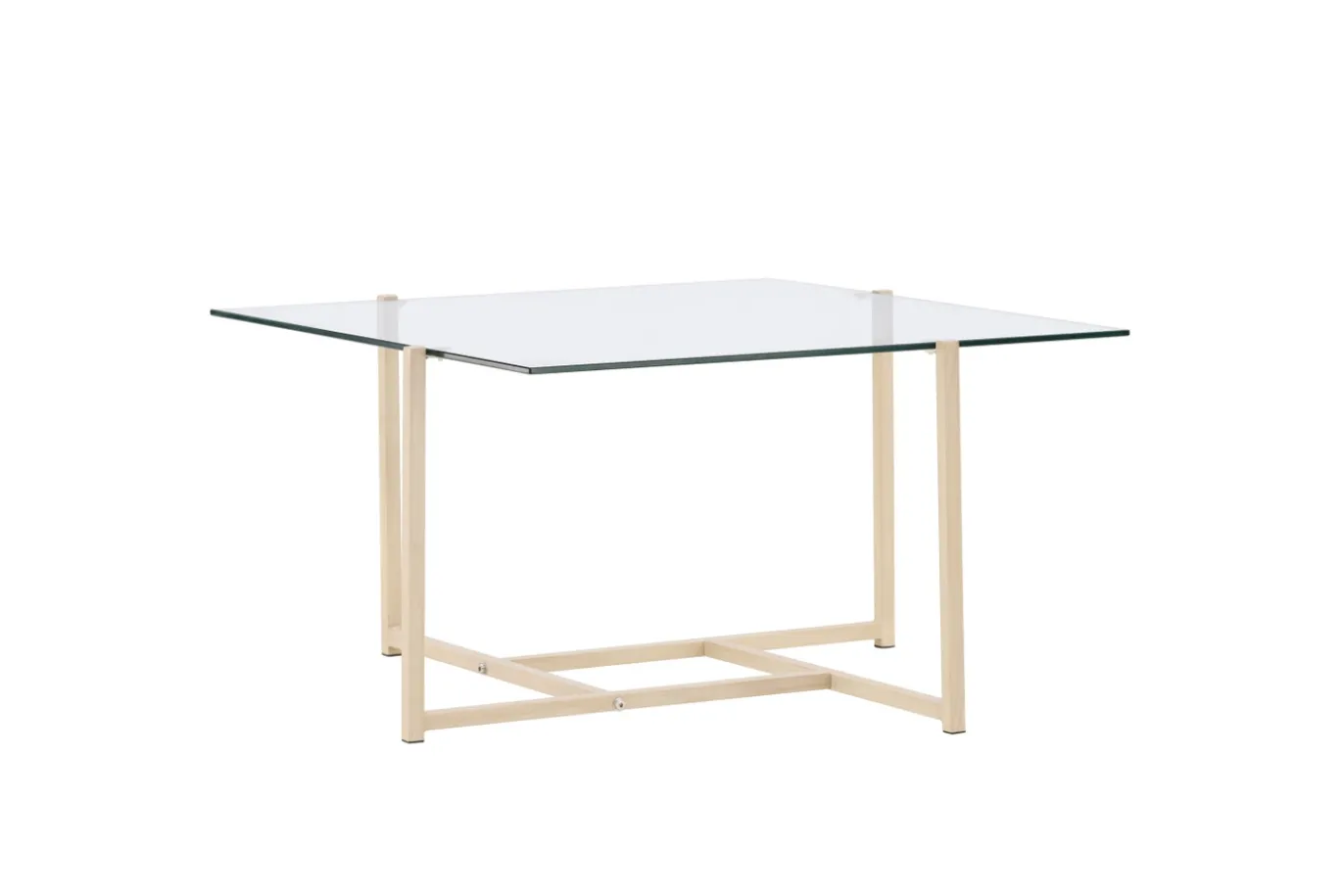 Fjôrd Salontafel Hybrid Glas/Naturel 80x80cm