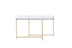 Fjôrd Salontafel Hybrid Glas/Naturel 80x80cm