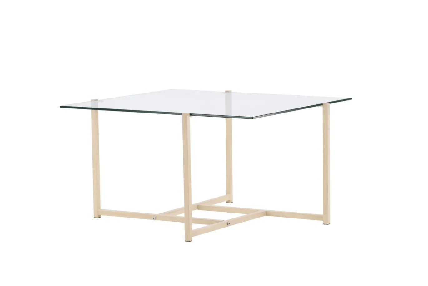 Fjôrd Salontafel Hybrid Glas/Naturel 80x80cm