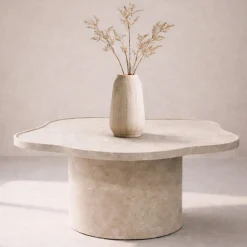 Fjôrd Salontafel Ilse MDF Beige ø90cm