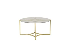 Fjôrd Salontafel Kivik Glas Brushed Brass