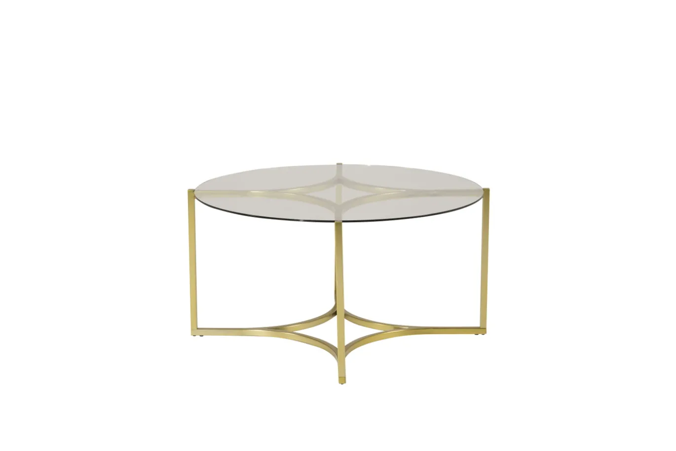 Fjôrd Salontafel Kivik Glas Brushed Brass