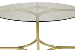 Fjôrd Salontafel Kivik Glas Brushed Brass