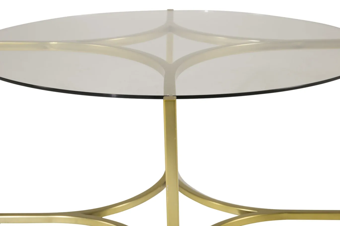 Fjôrd Salontafel Kivik Glas Brushed Brass