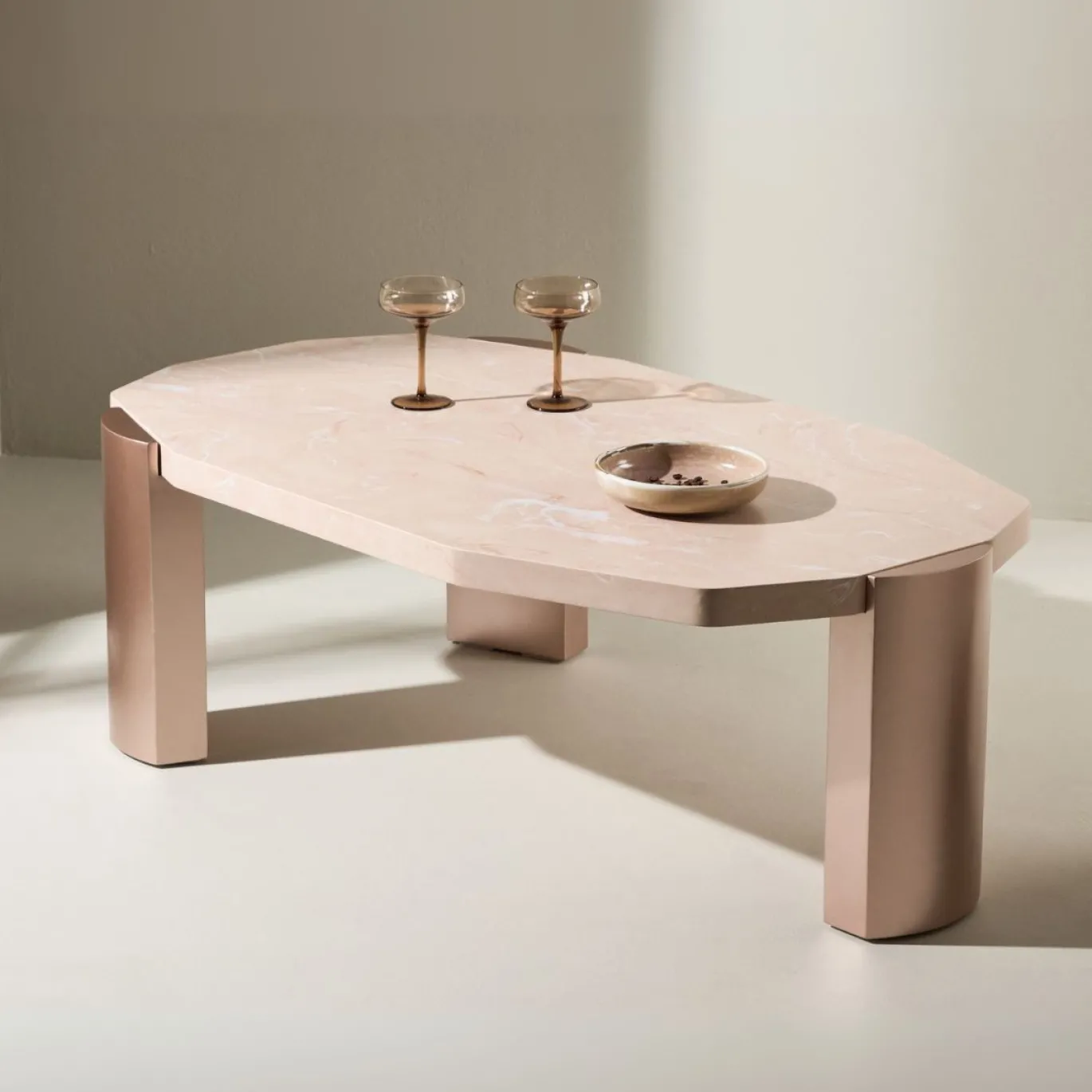 Fjôrd Salontafel Kres Roze 125x71cm