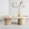 Fjôrd Salontafel Krille Beige Travertinlook 120x60cm