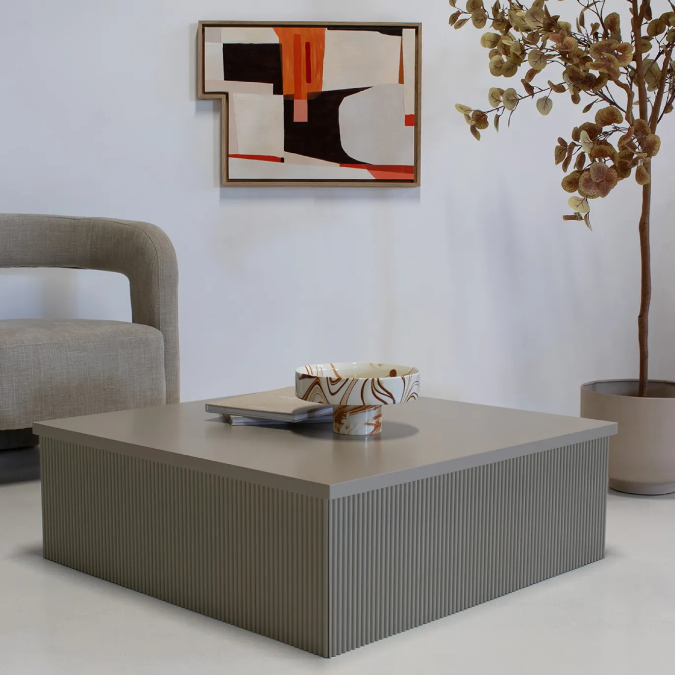 Fjôrd Salontafel Lenox 90x90cm Grijs
