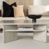 Fjôrd Salontafel Ålesund 120x60 Marmerlook Beige