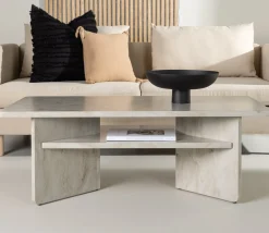 Fjôrd Salontafel Ålesund 120x60 Marmerlook Beige