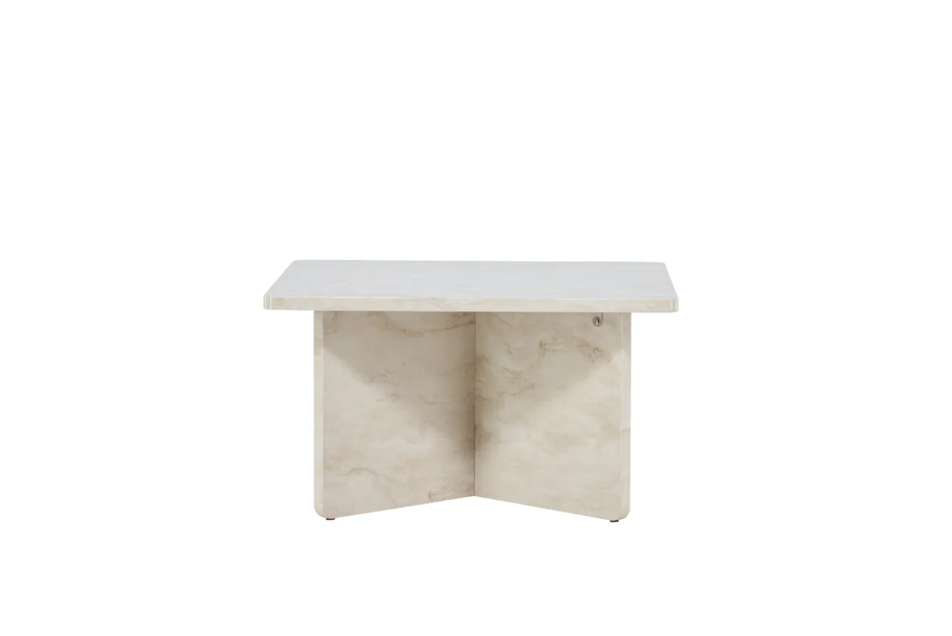Fjôrd Salontafel Ålesund 75x75 Marmerlook Beige