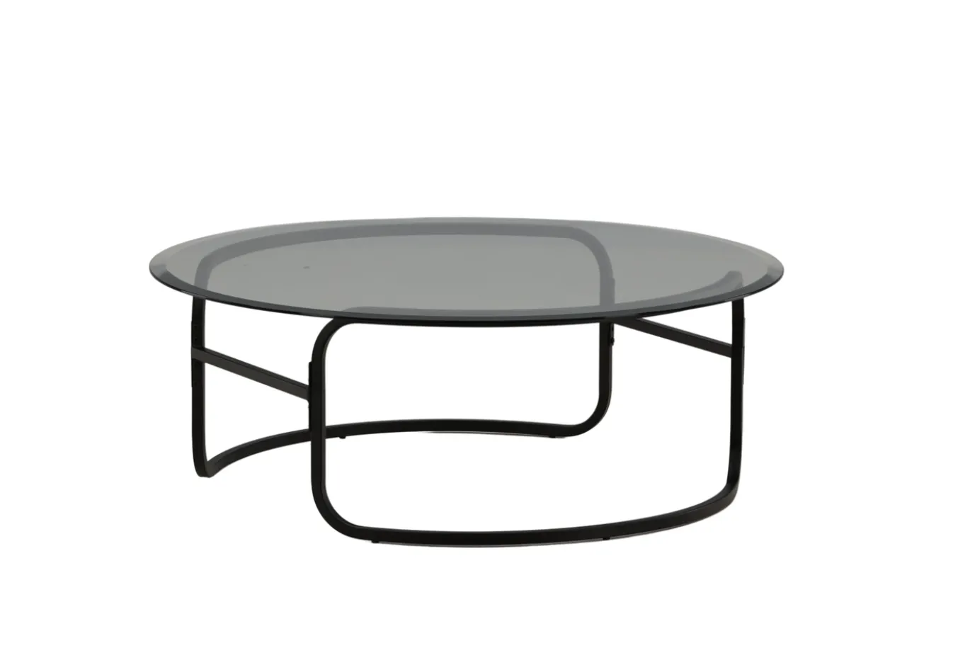 Fjôrd Salontafel Lomma Zwart met Helder Glas