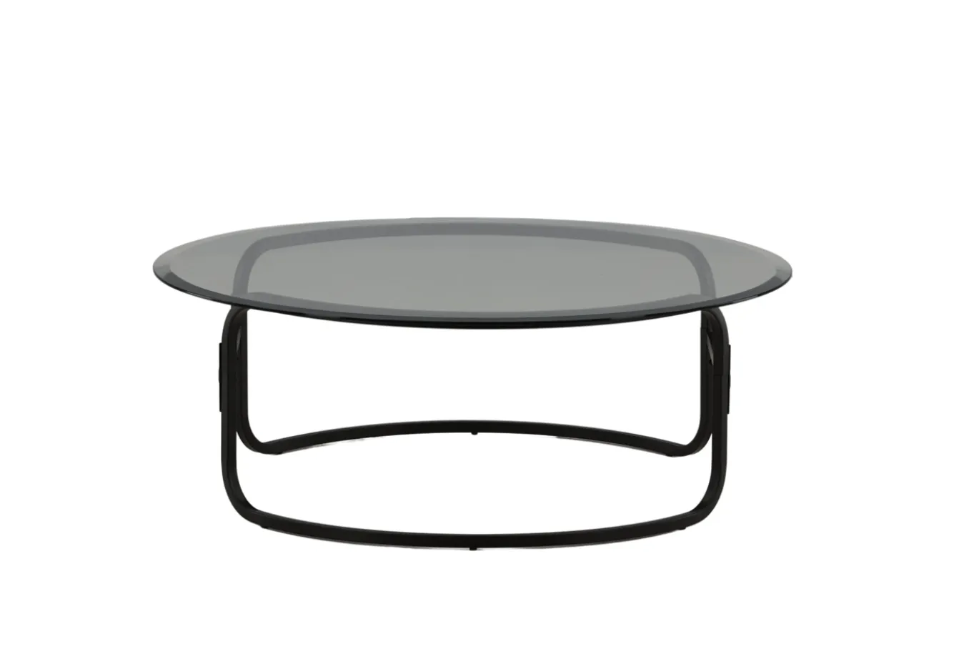Fjôrd Salontafel Lomma Zwart met Helder Glas