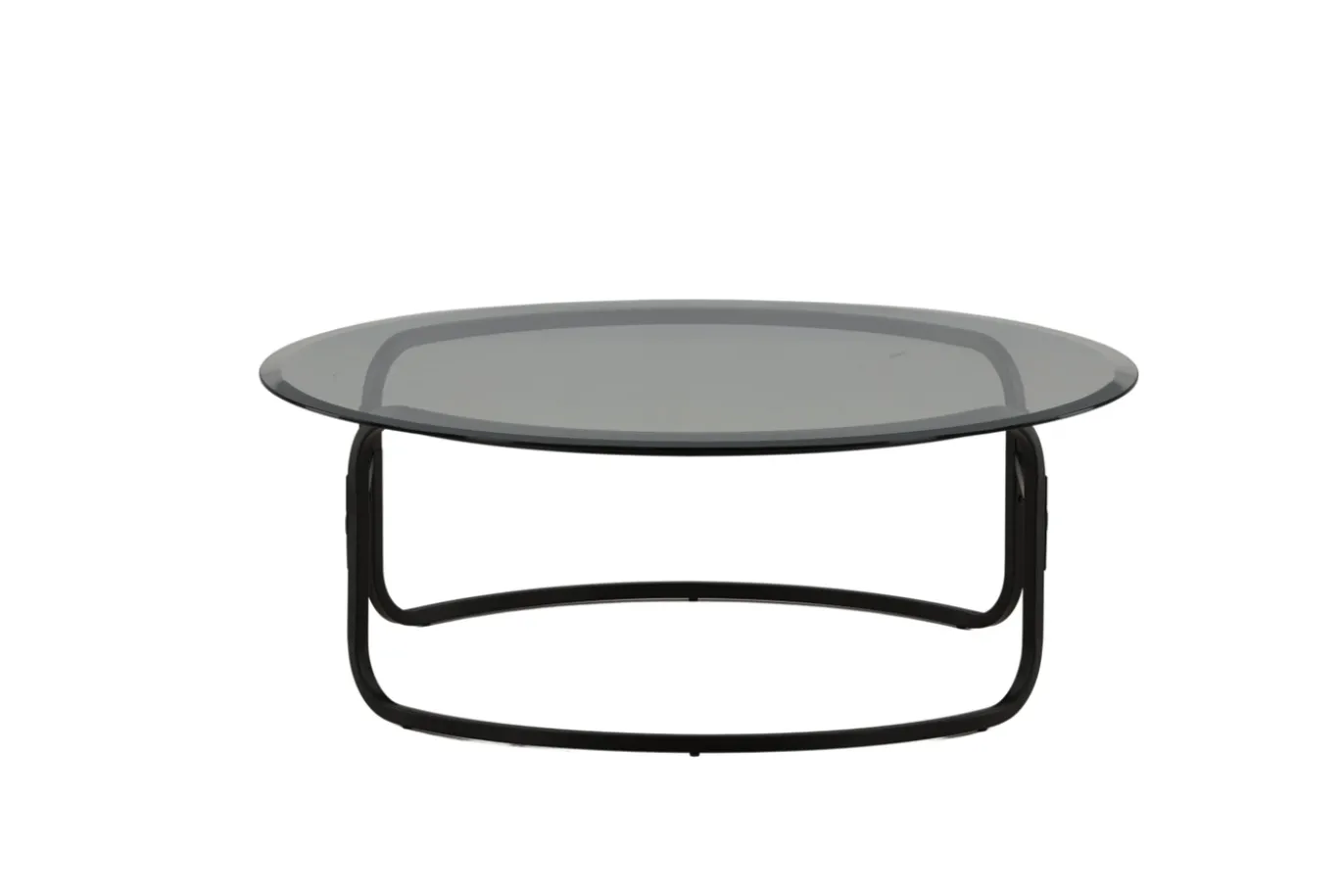Fjôrd Salontafel Lomma Zwart met Helder Glas