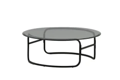 Fjôrd Salontafel Lomma Zwart met Helder Glas