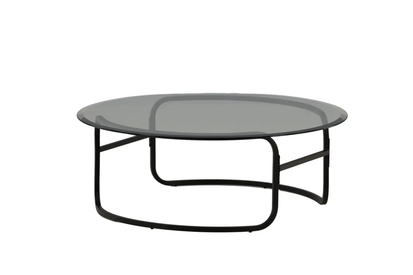 Fjôrd Salontafel Lomma Zwart met Helder Glas
