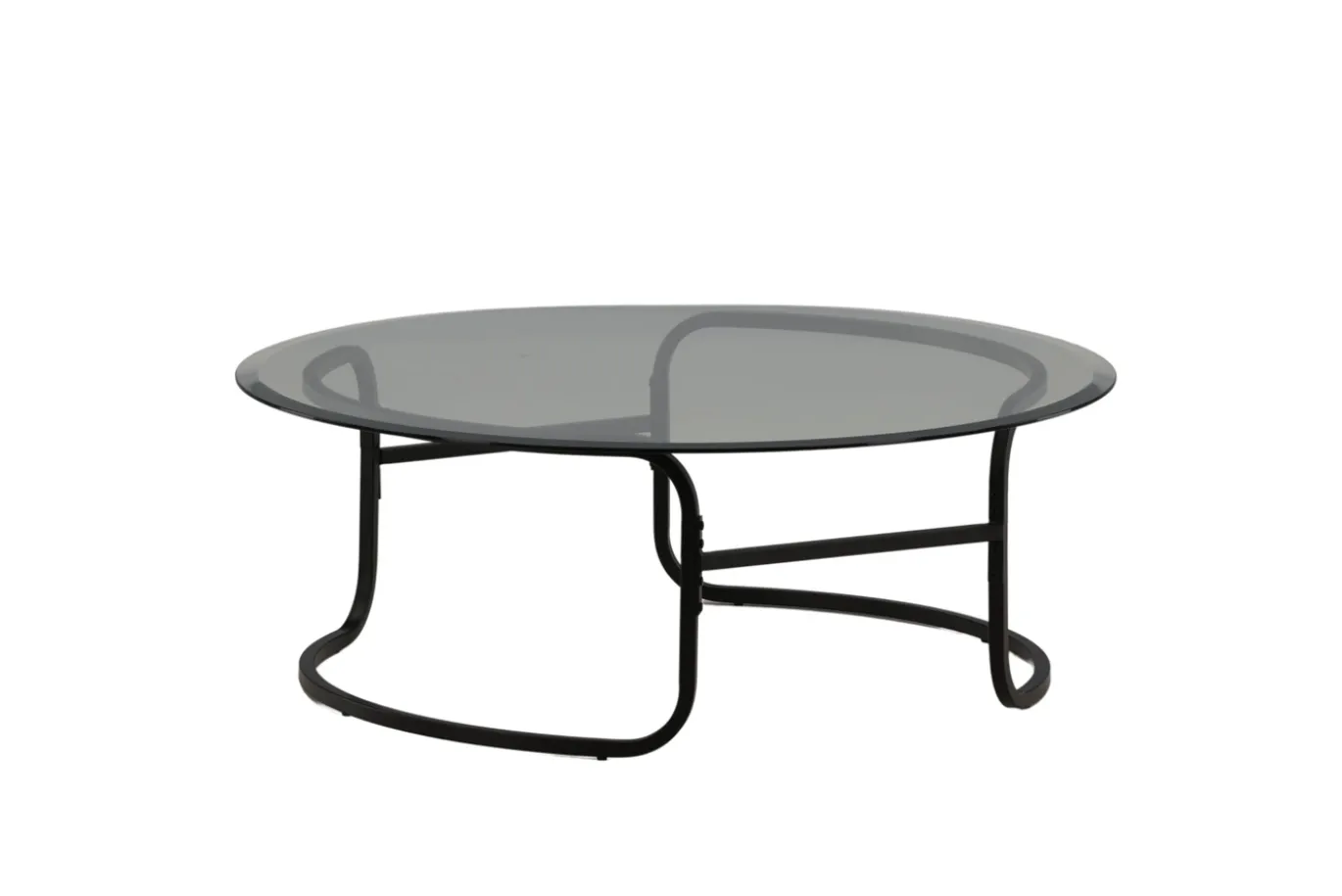 Fjôrd Salontafel Lomma Zwart met Helder Glas
