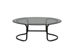 Fjôrd Salontafel Lomma Zwart met Helder Glas