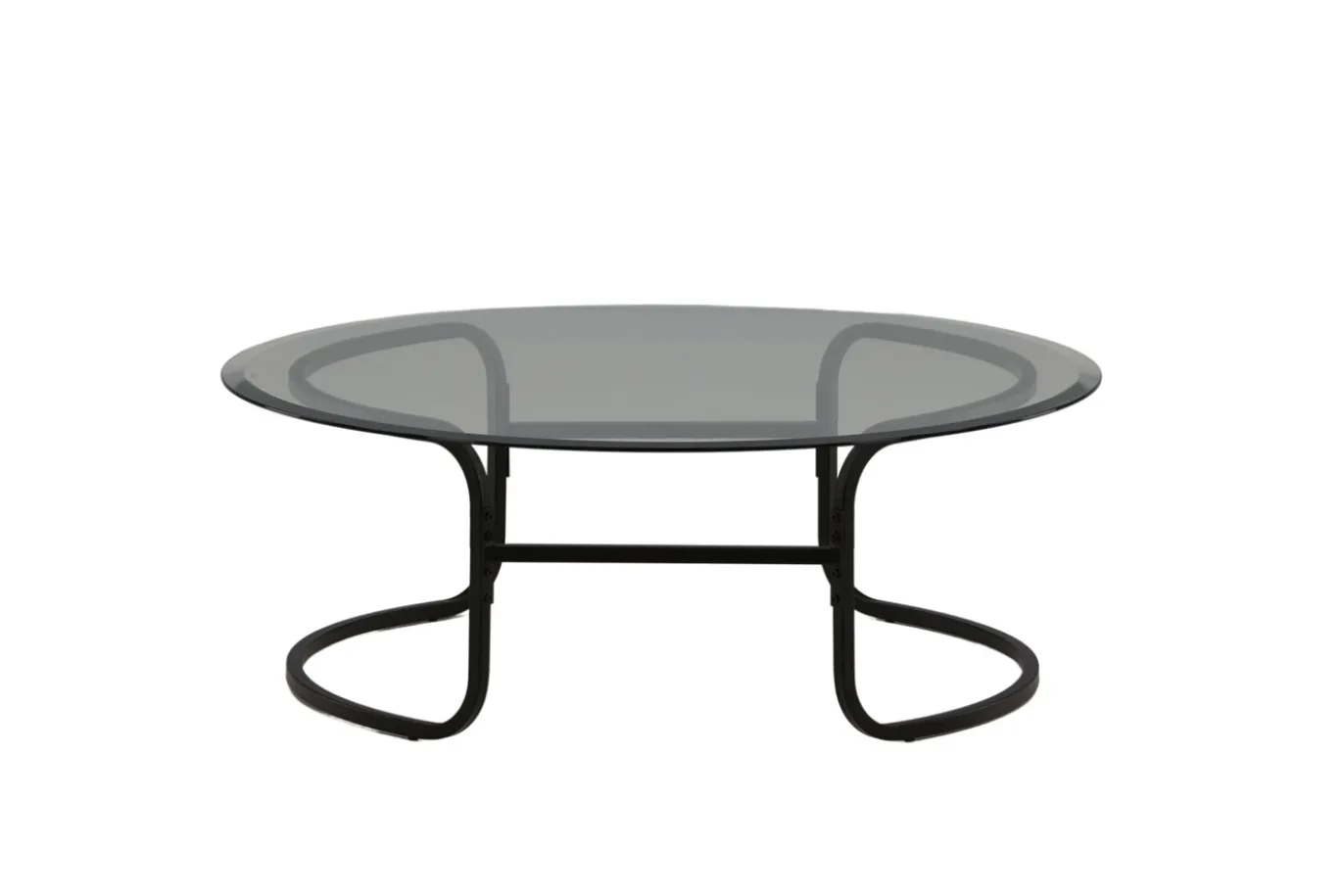 Fjôrd Salontafel Lomma Zwart met Helder Glas