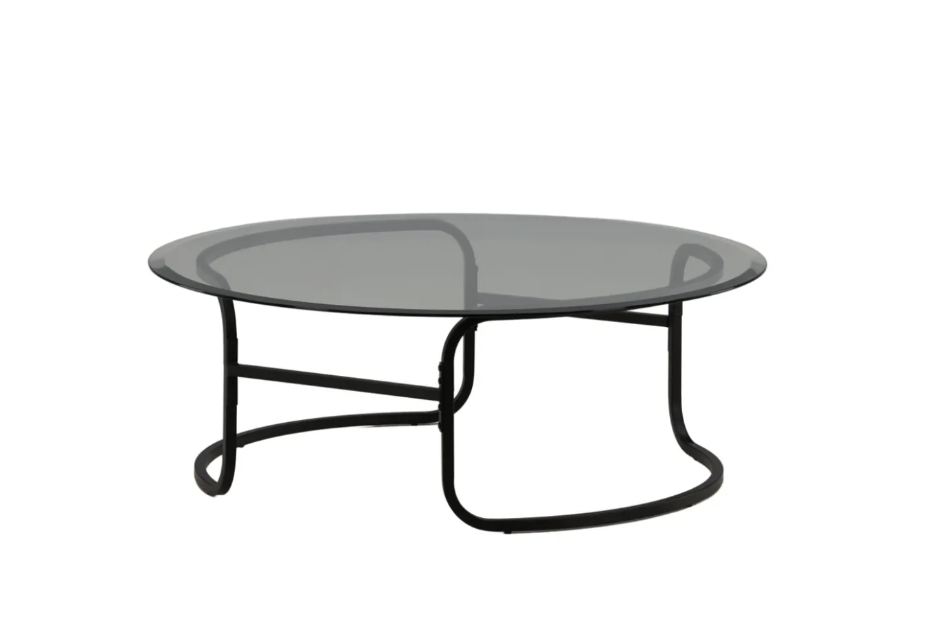 Fjôrd Salontafel Lomma Zwart met Helder Glas