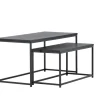 Fjôrd Salontafel Mallan 43x100cm Zwart