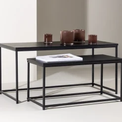 Fjôrd Salontafel Mallan 43x100cm Zwart