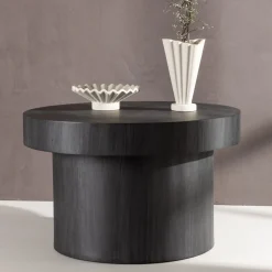 Fjôrd Salontafel Malung Ø80cm Zwart