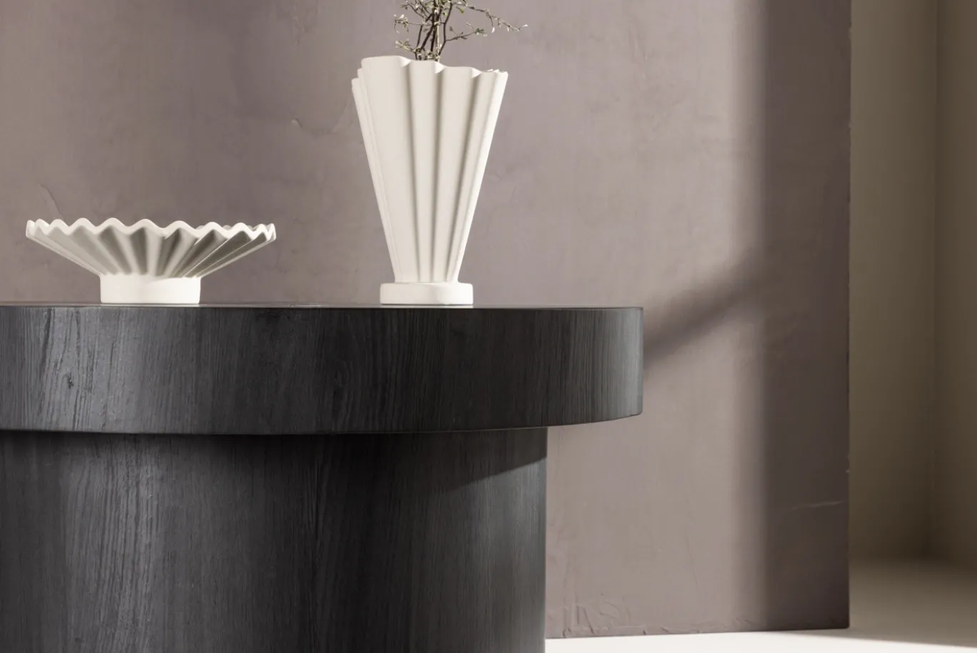 Fjôrd Salontafel Malung Ø80cm Zwart