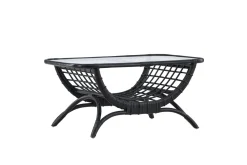 Fjôrd Salontafel Moana Zwart Rotan Glas